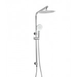 Aqua 10'' Right Angle Round Chrome Shower Station Top Inlet